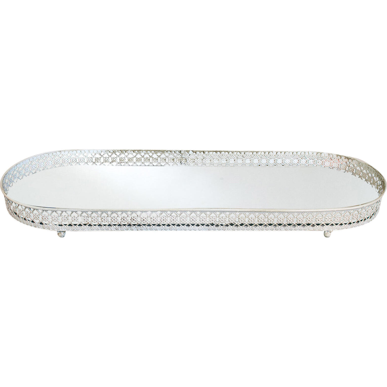 Mirror Tray Royale Rustic White 60cm