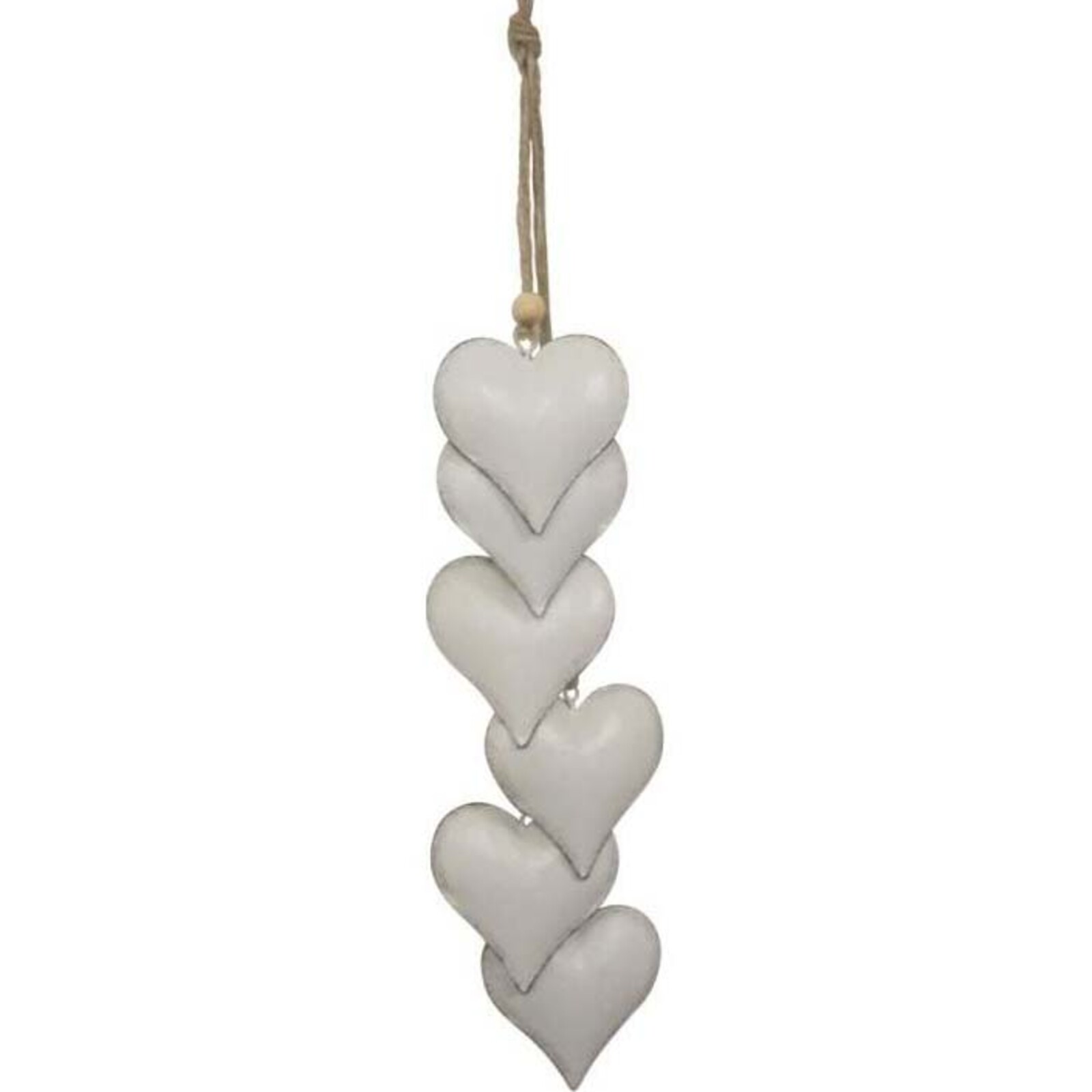 Hanging Hearts Trails White
