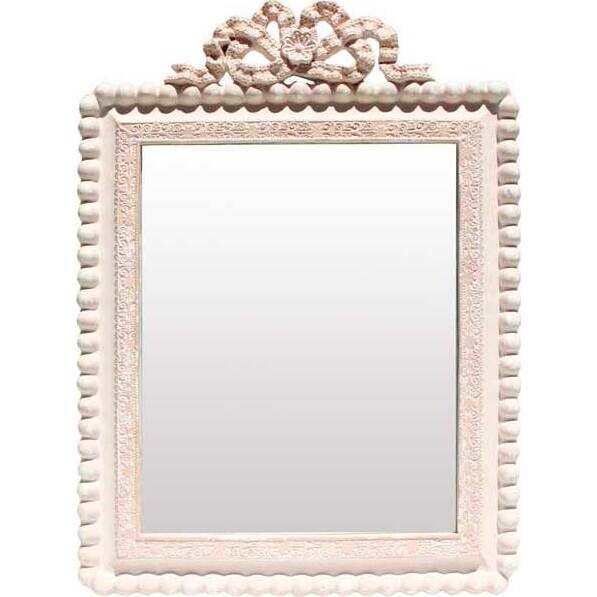 Pale Pink Mirror with Bow Detail