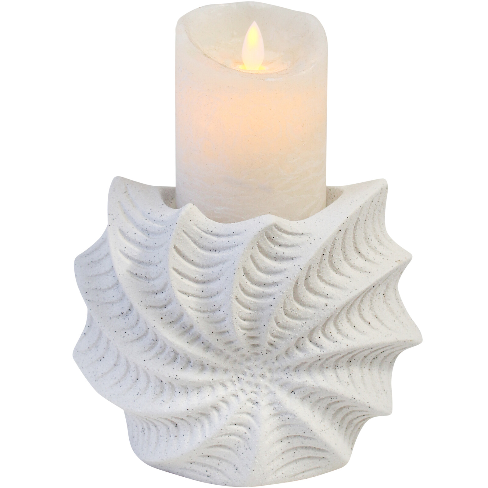 Candle Holder Shell Twist