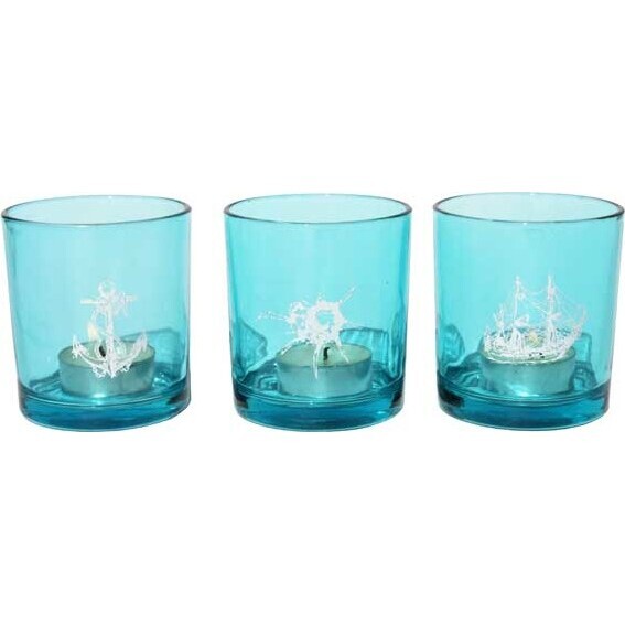 Votives - Sea Print - set 3