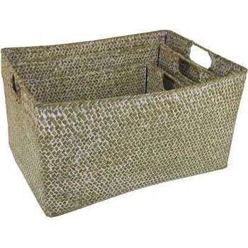 Woven Basket Angulo Natural S/3