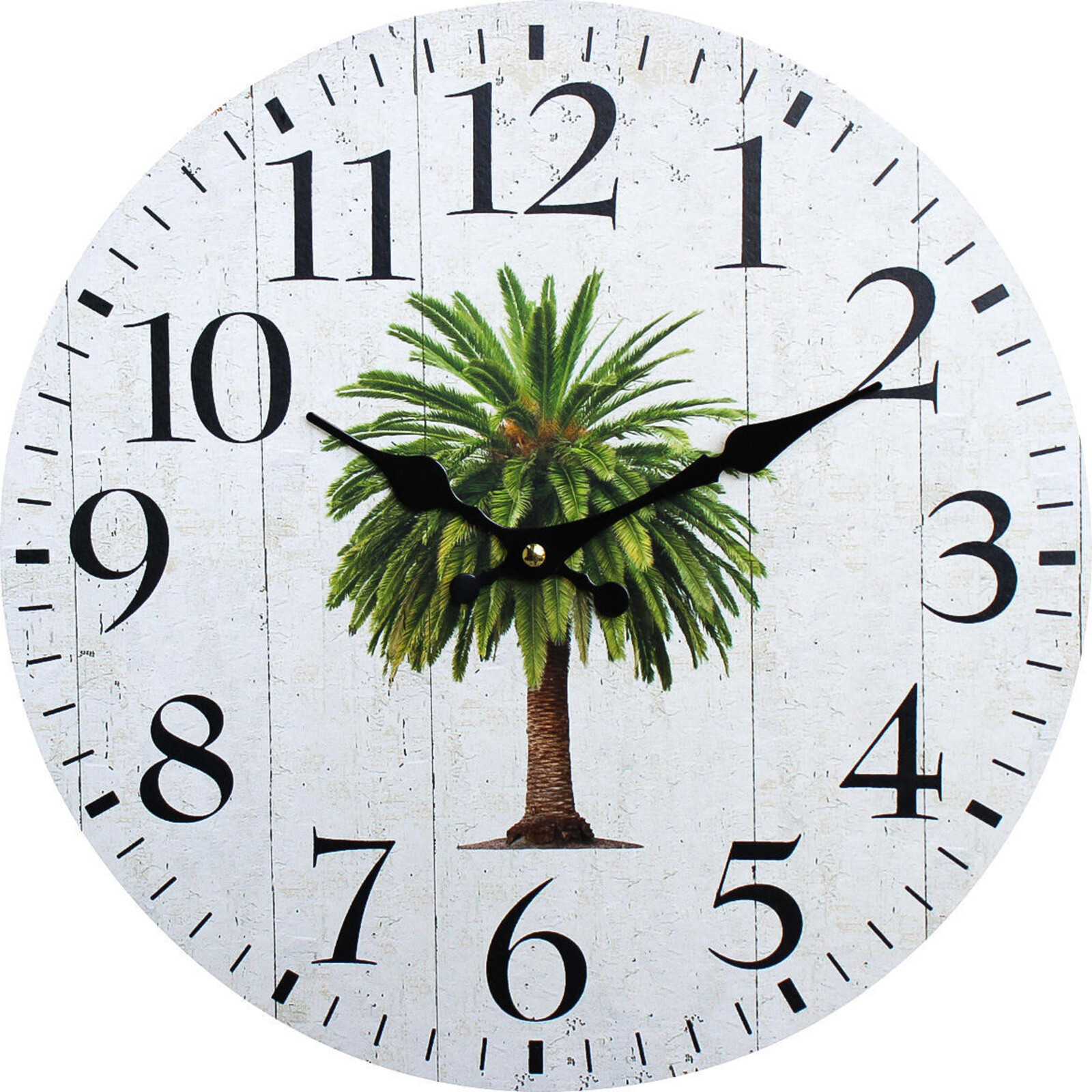 Clock Date Palm 34cm