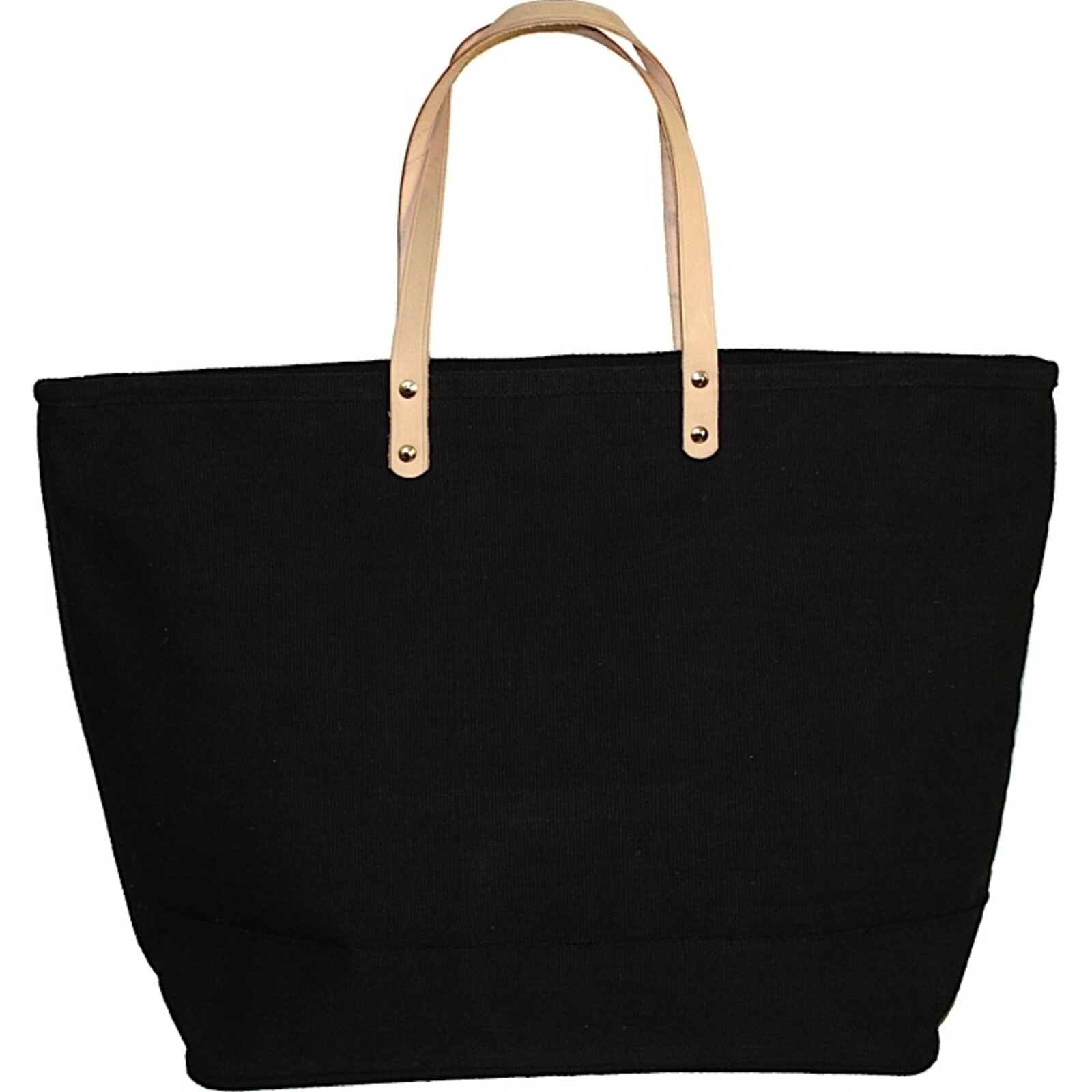 Black Bag with Leather Handles
