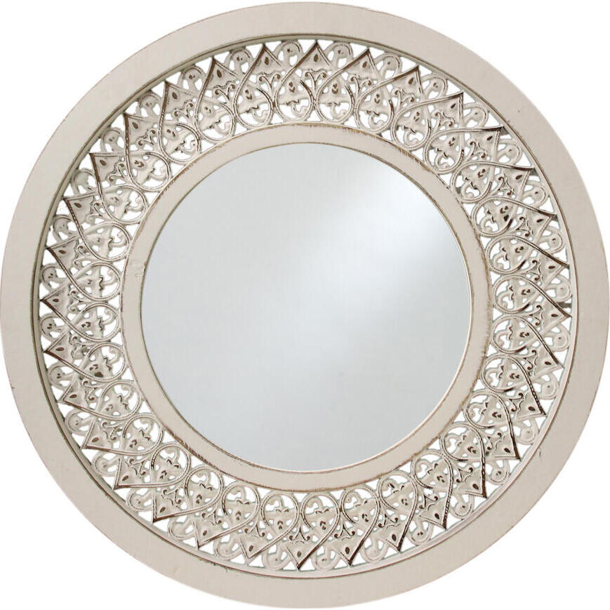 Mirror Round Lace Carved 