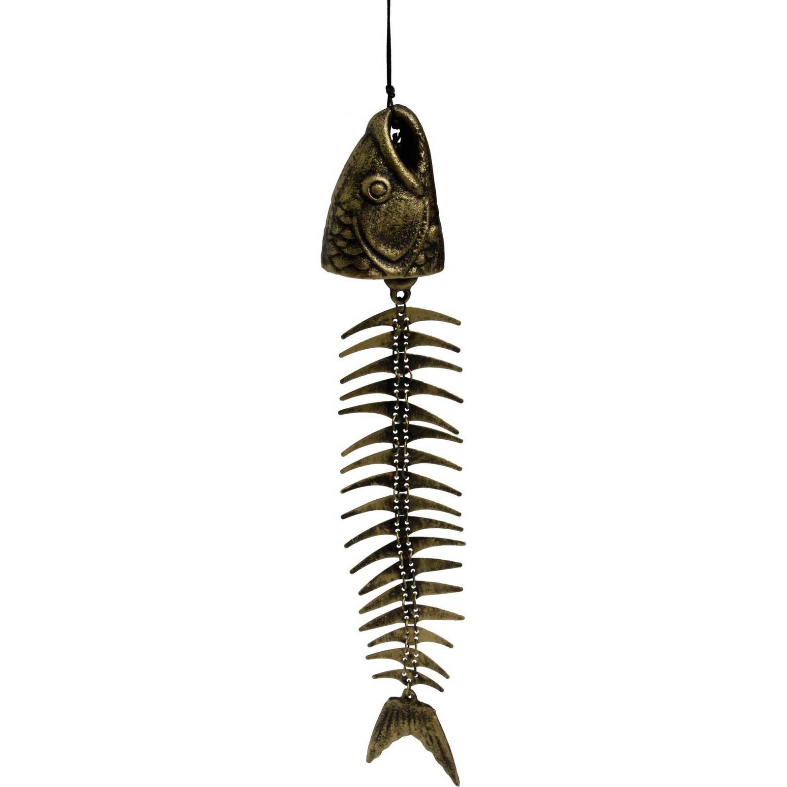 Windbell - Spiny Fish Bronze