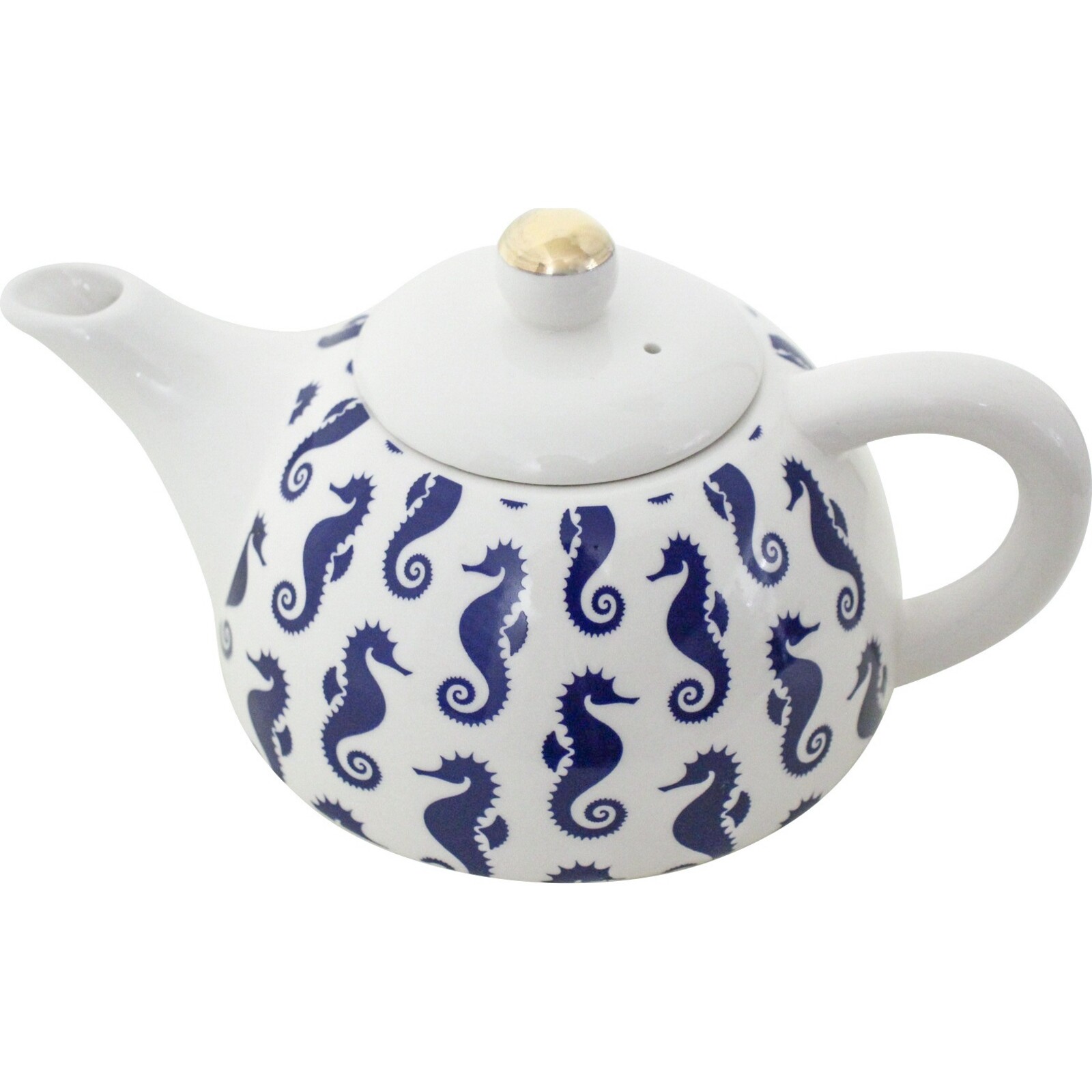 Teapot Blue Seahorse