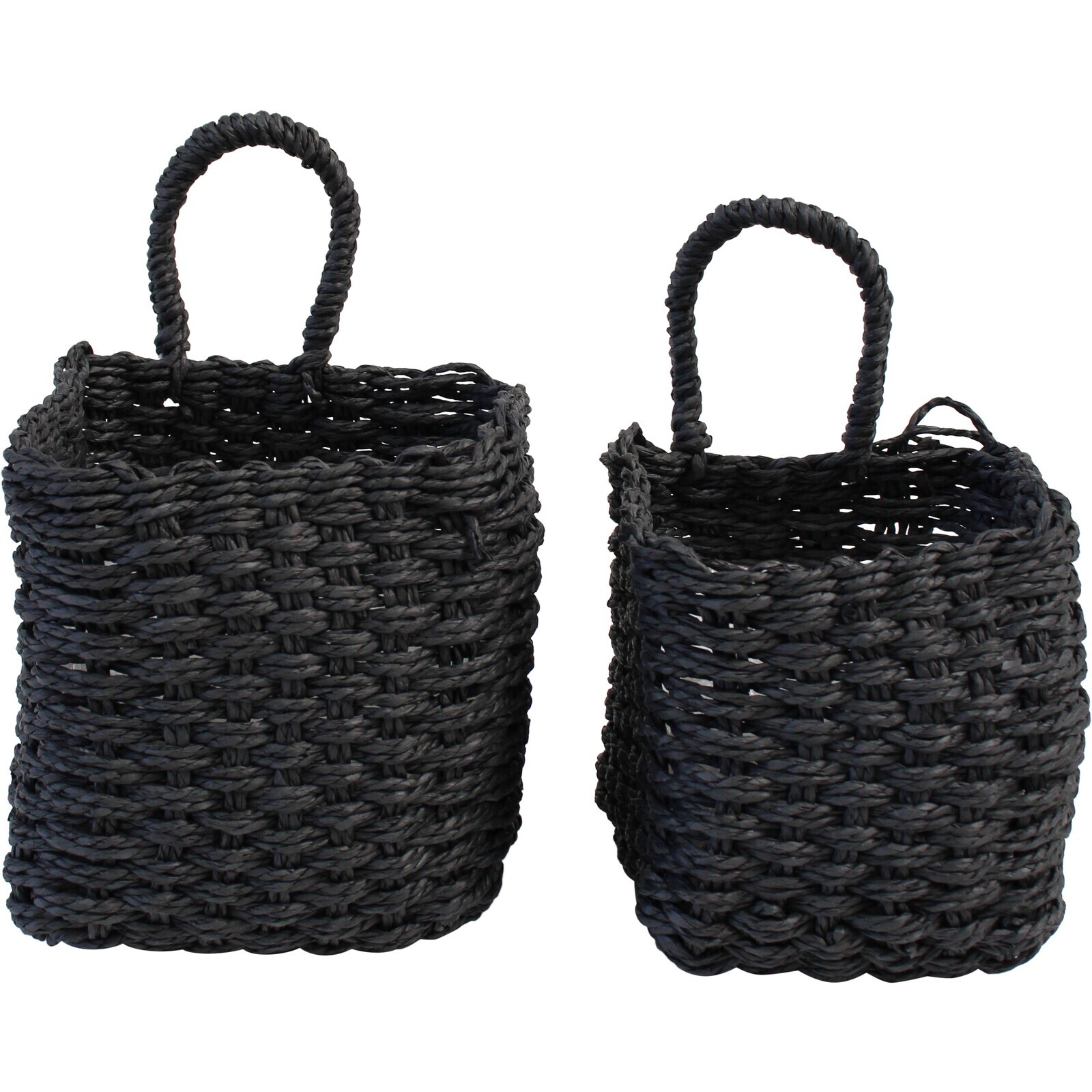 Tidy Basket Sq S/2 Charcoal