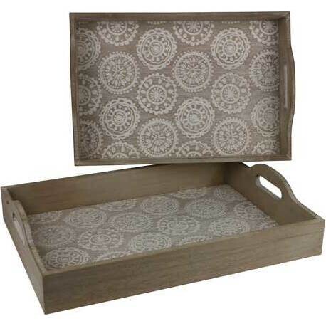 Trays Circle Stamp S/2