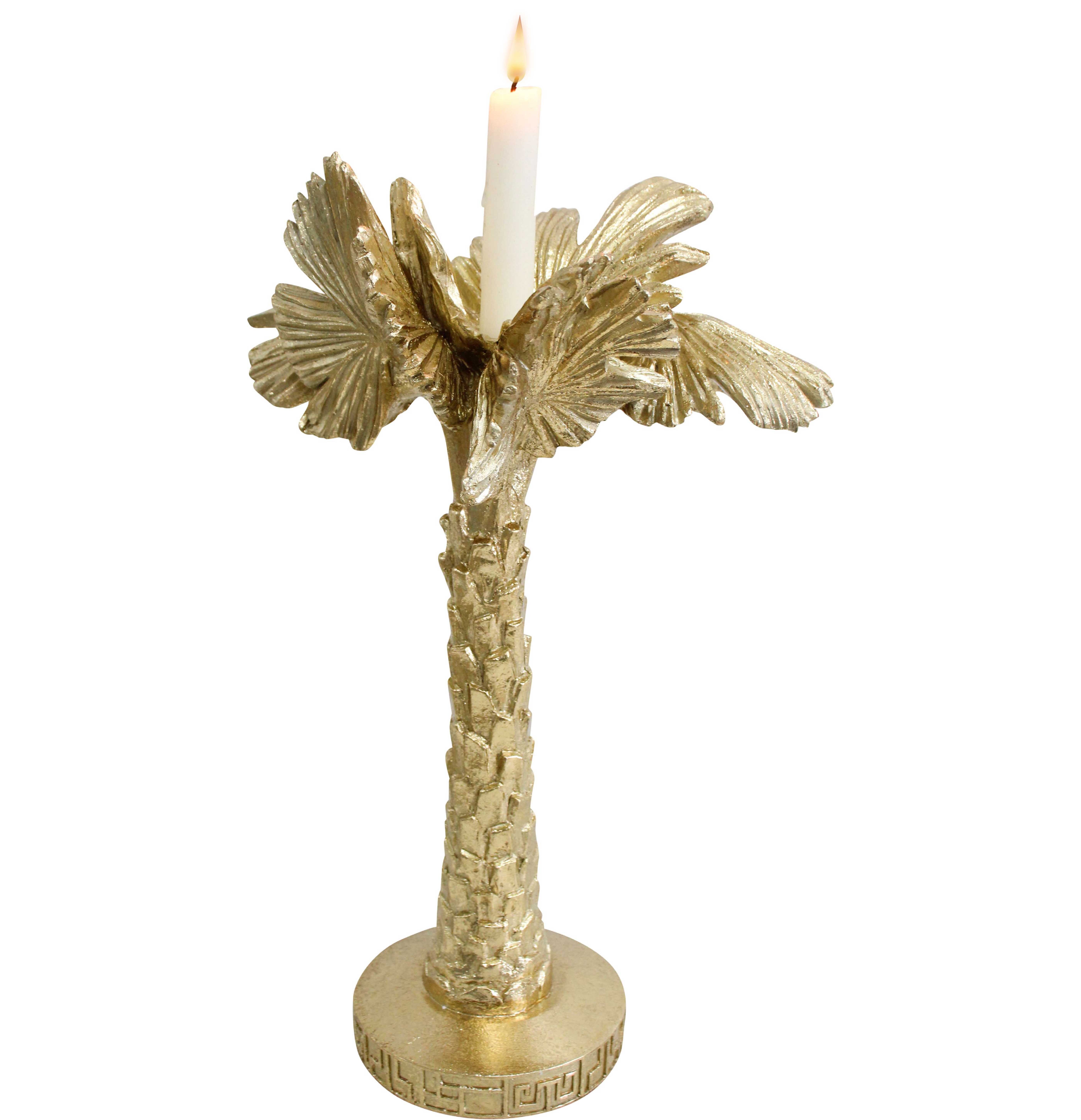 Pandanus Palm Candle Holder Lrg