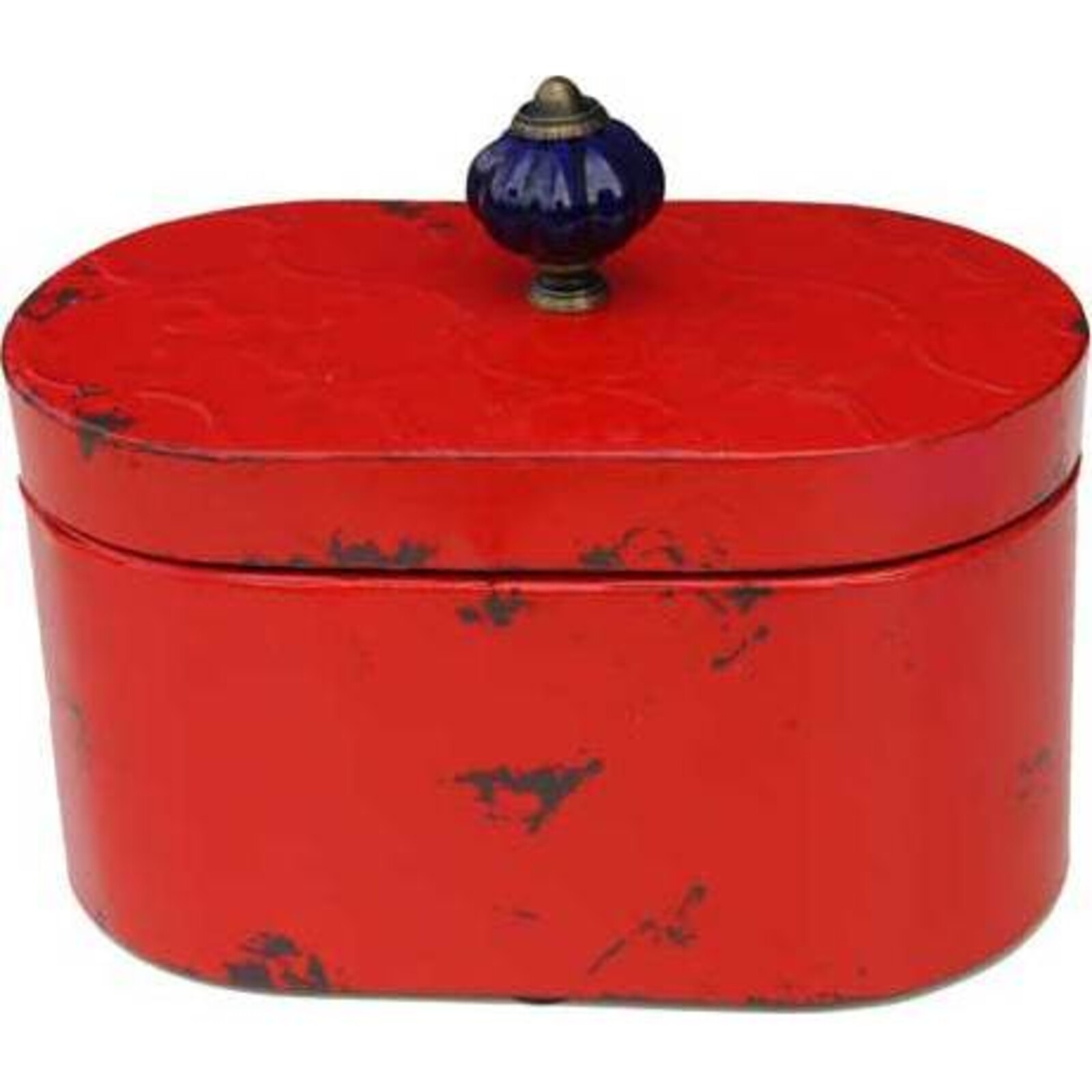 Tin Box Della Red