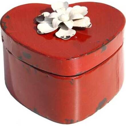 Tin Box Rouge Heart