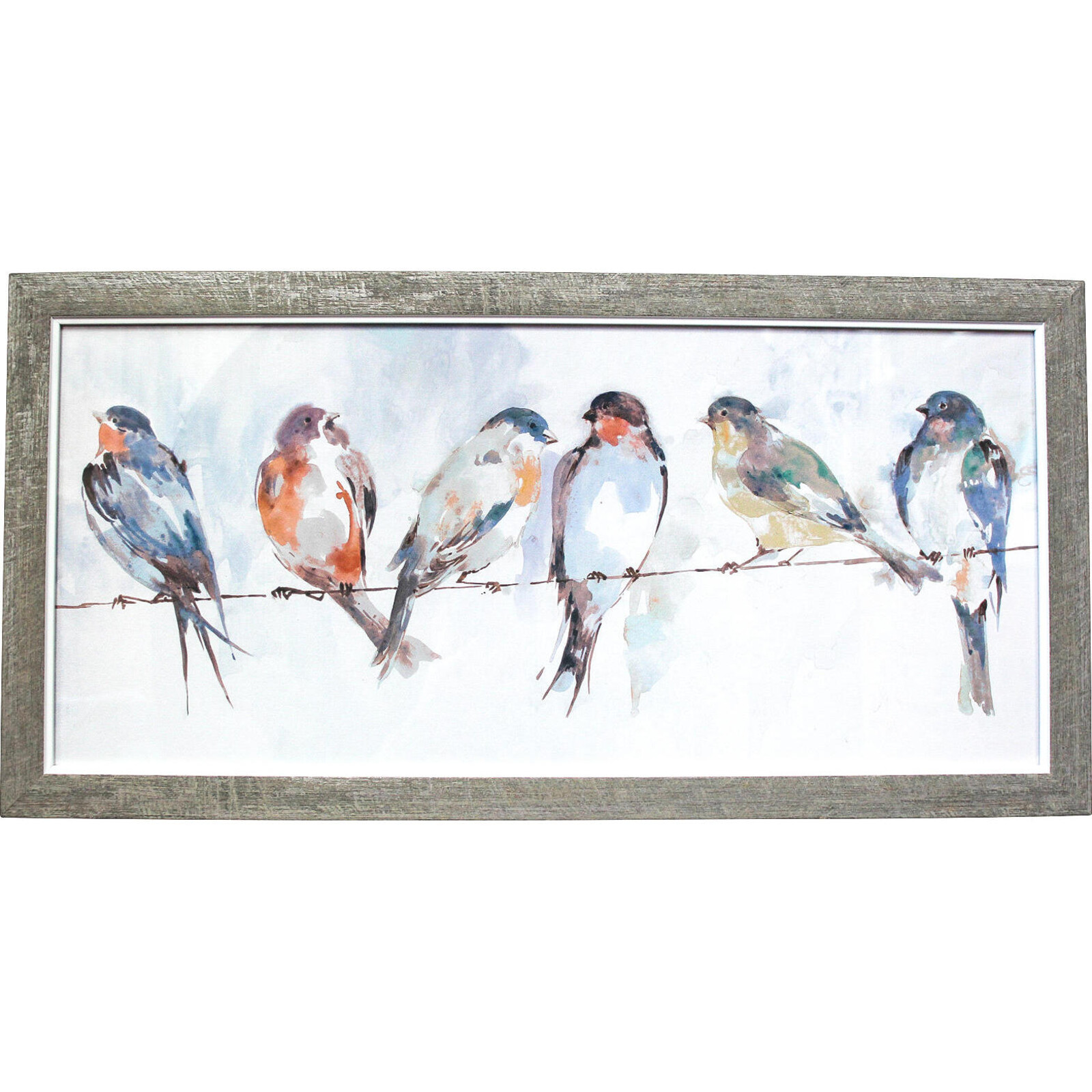 Framed Print Bird Row