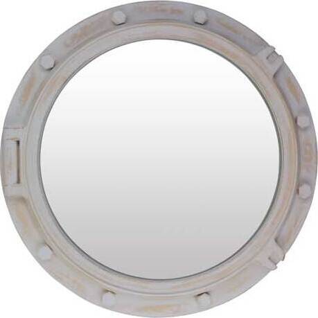 Mirror Porthole Whitewash