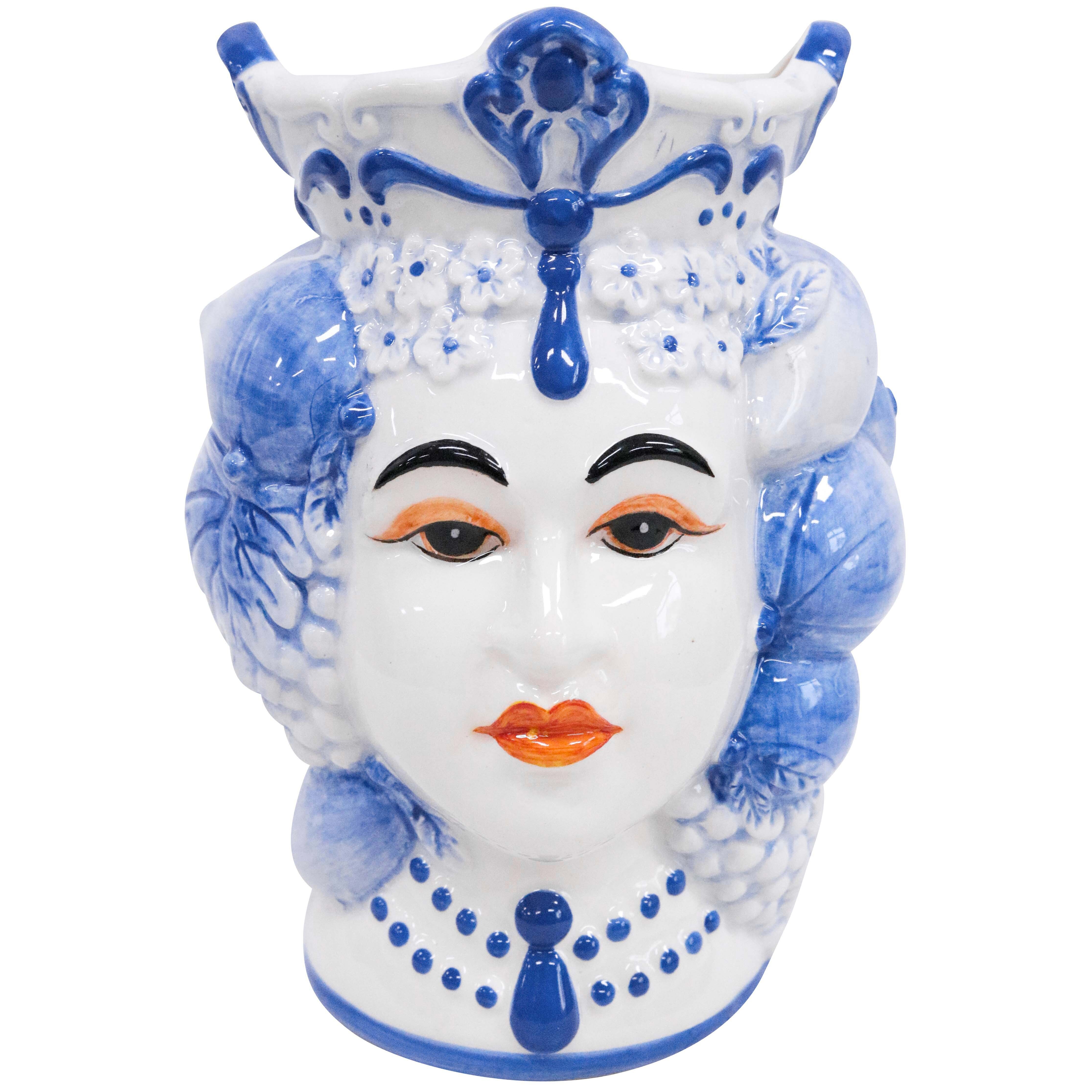 Queen of Lemons Sicilian Vase