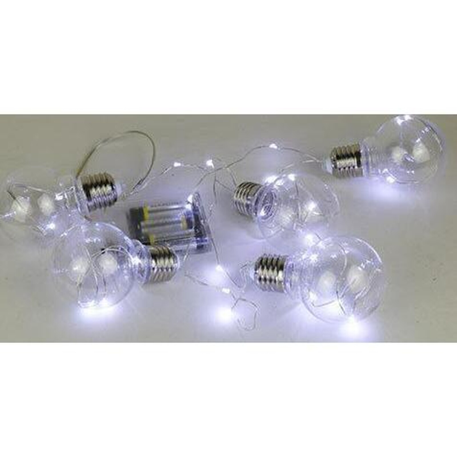 LED Bulb Rope Light White 107cm