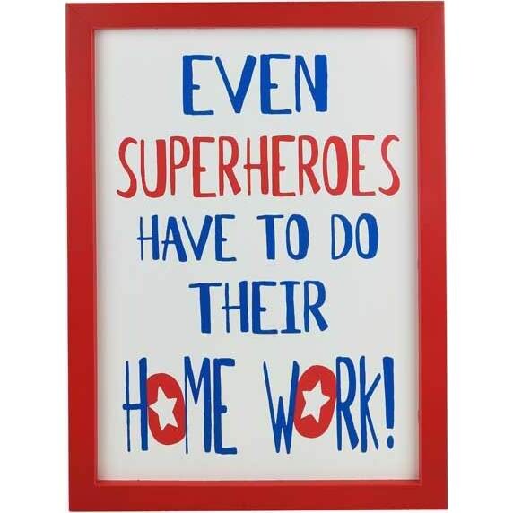 Sign Superhero's Homework