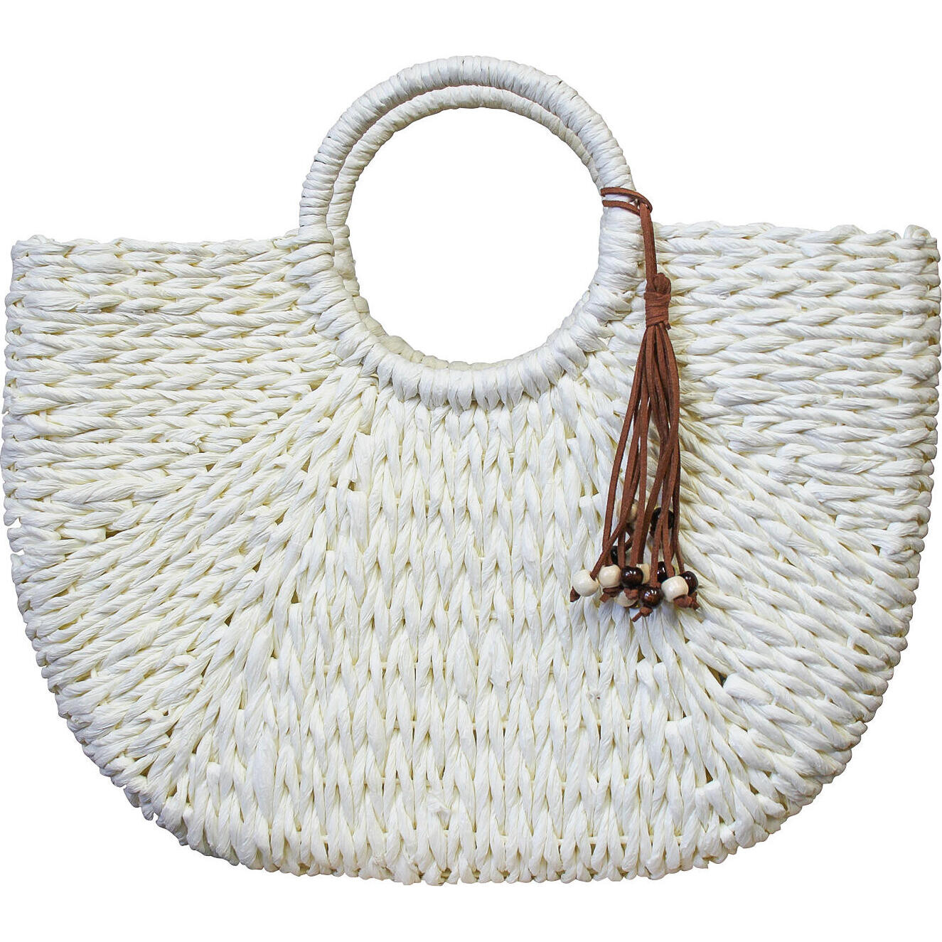 Woven Shopper Ivory