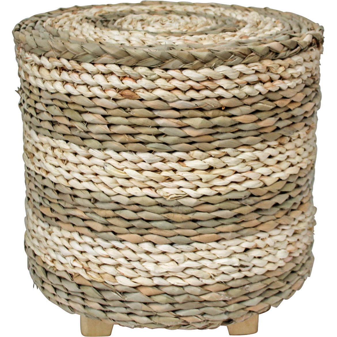 Woven Tub Stool Stripe