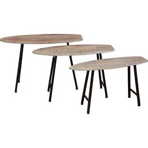 Nest of Tables Surfboard S/3