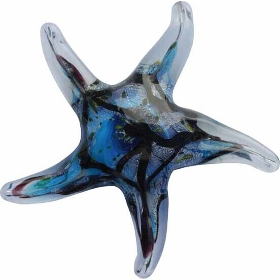 Glass Starfish - BlueBlack