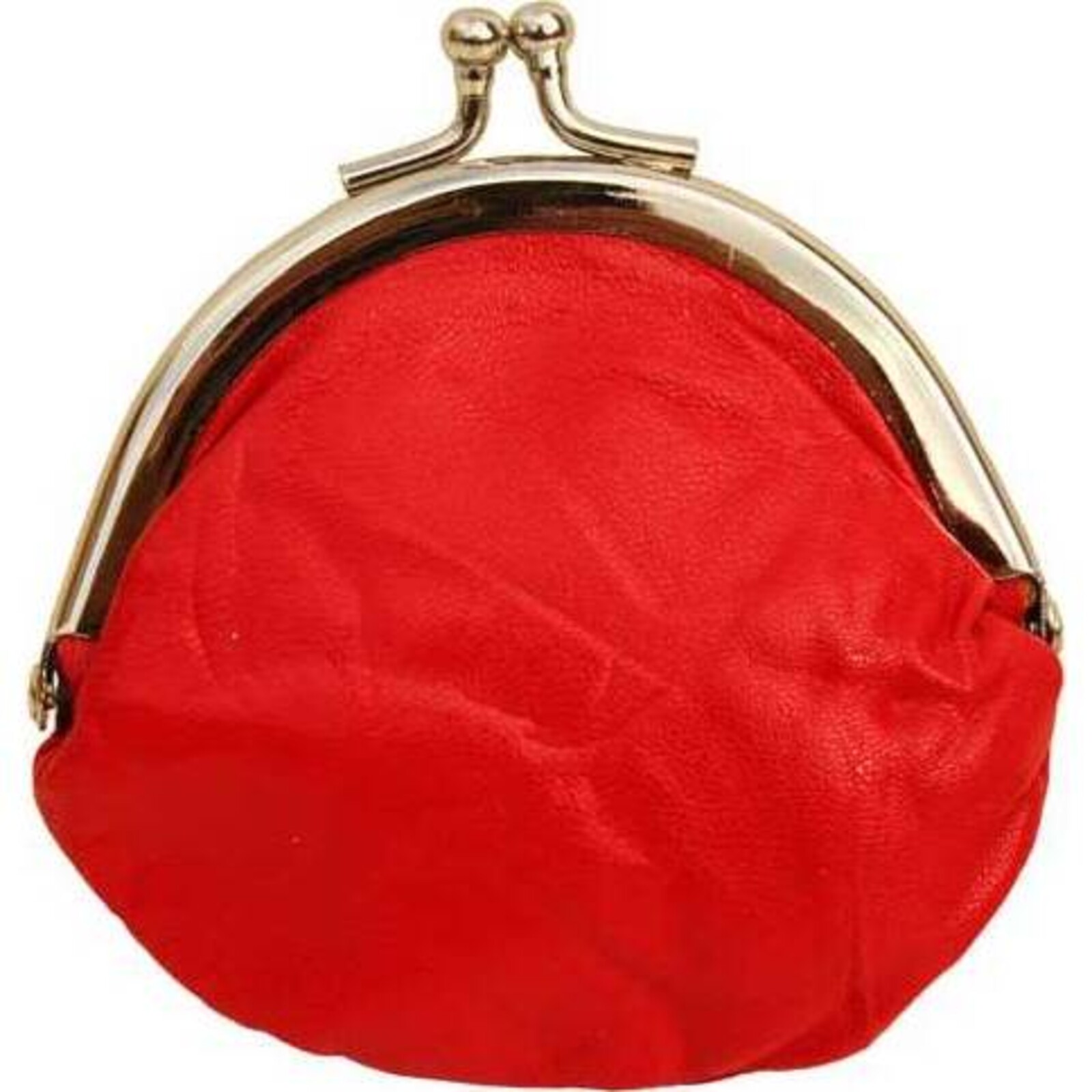 Leather Purse Rond Red