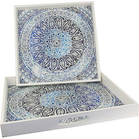 Tray Blue Mandalla S/2