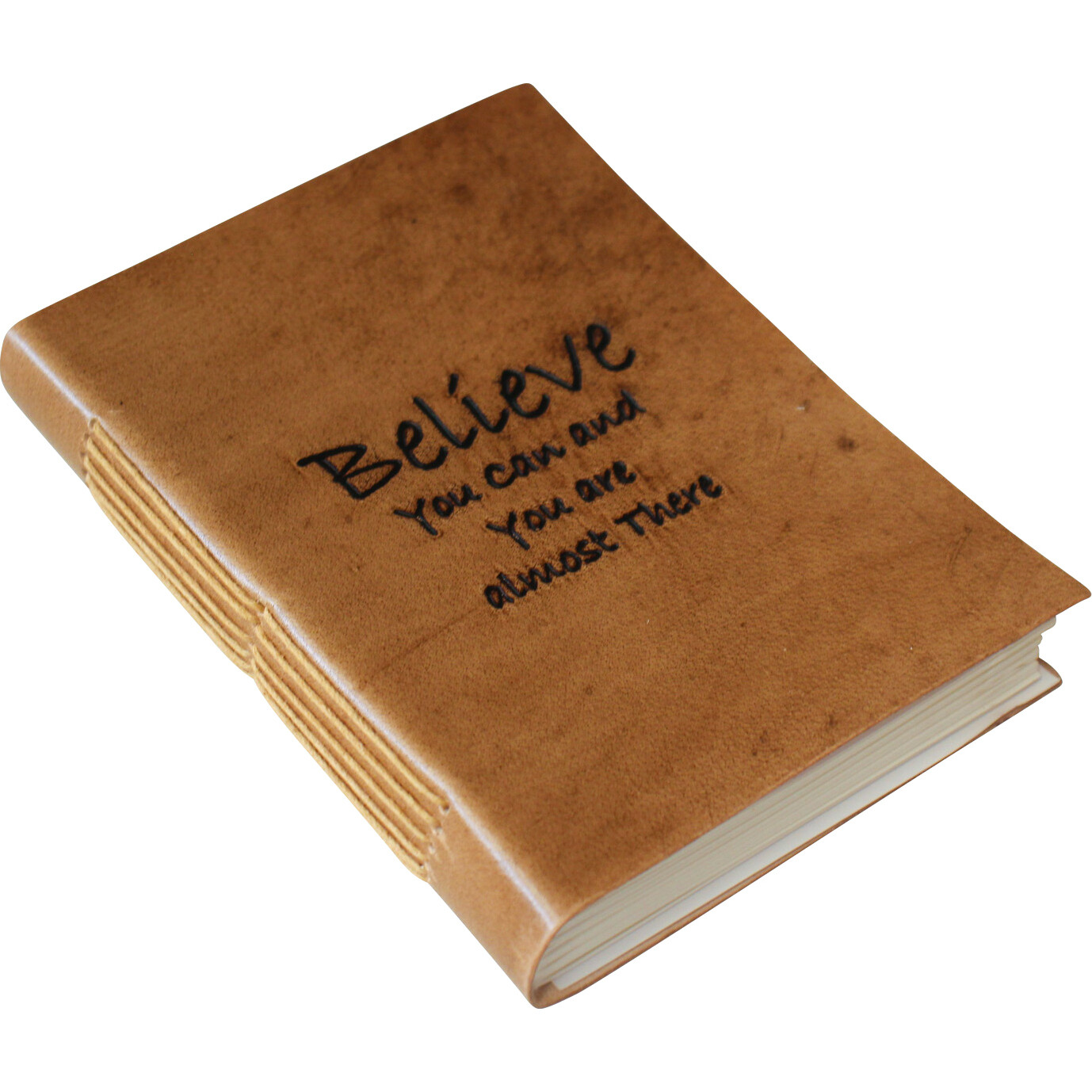 Leather Notebook Believe