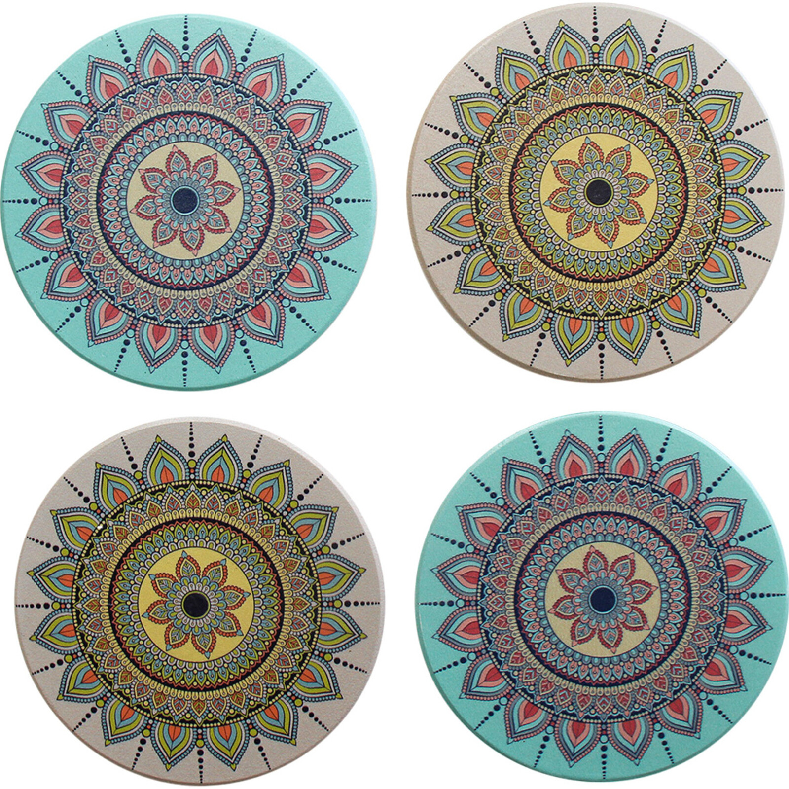 Coasters S/4 Pastel Mandala