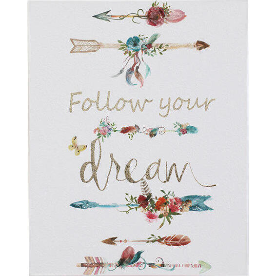 Parchment Print Follow Dreams