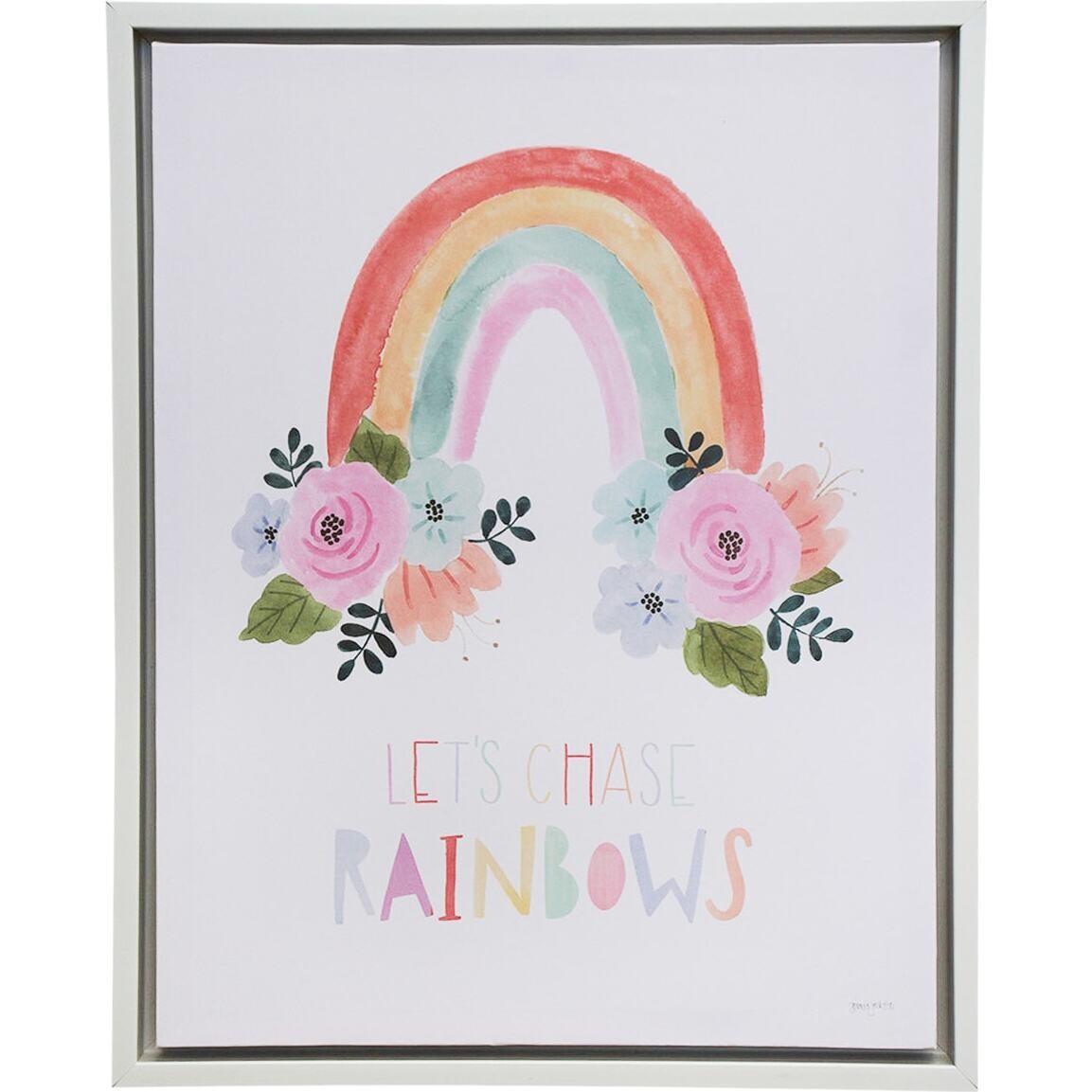 Framed Canvas Chase Rainbows