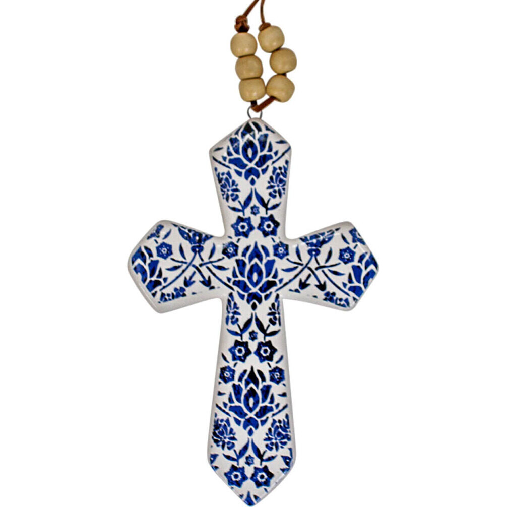 Cross W/ Beads Motif Sml