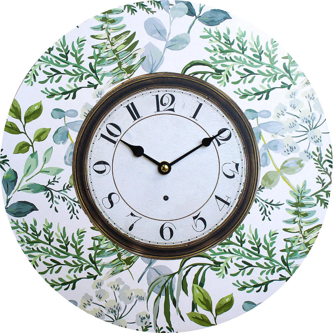 Clock Foliage 34cm