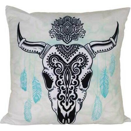 Cushion Cow Skull