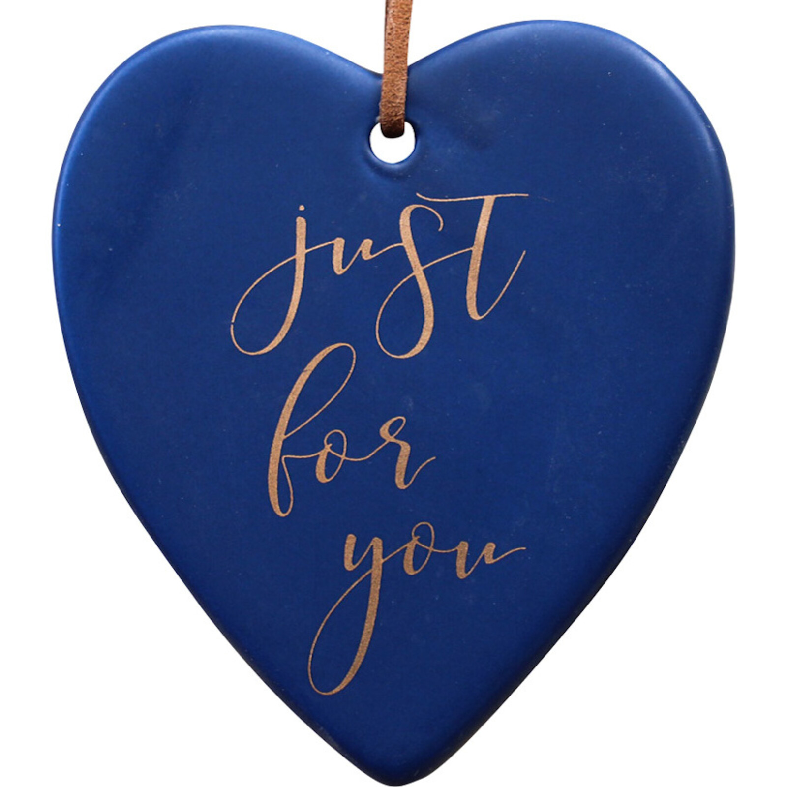 Hanging Heart Navy For You