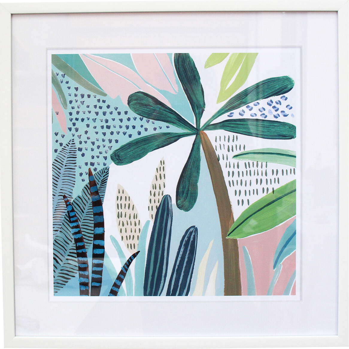 Framed Print Colour Palm 2