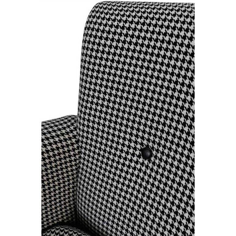 Chair Houndstooth Black