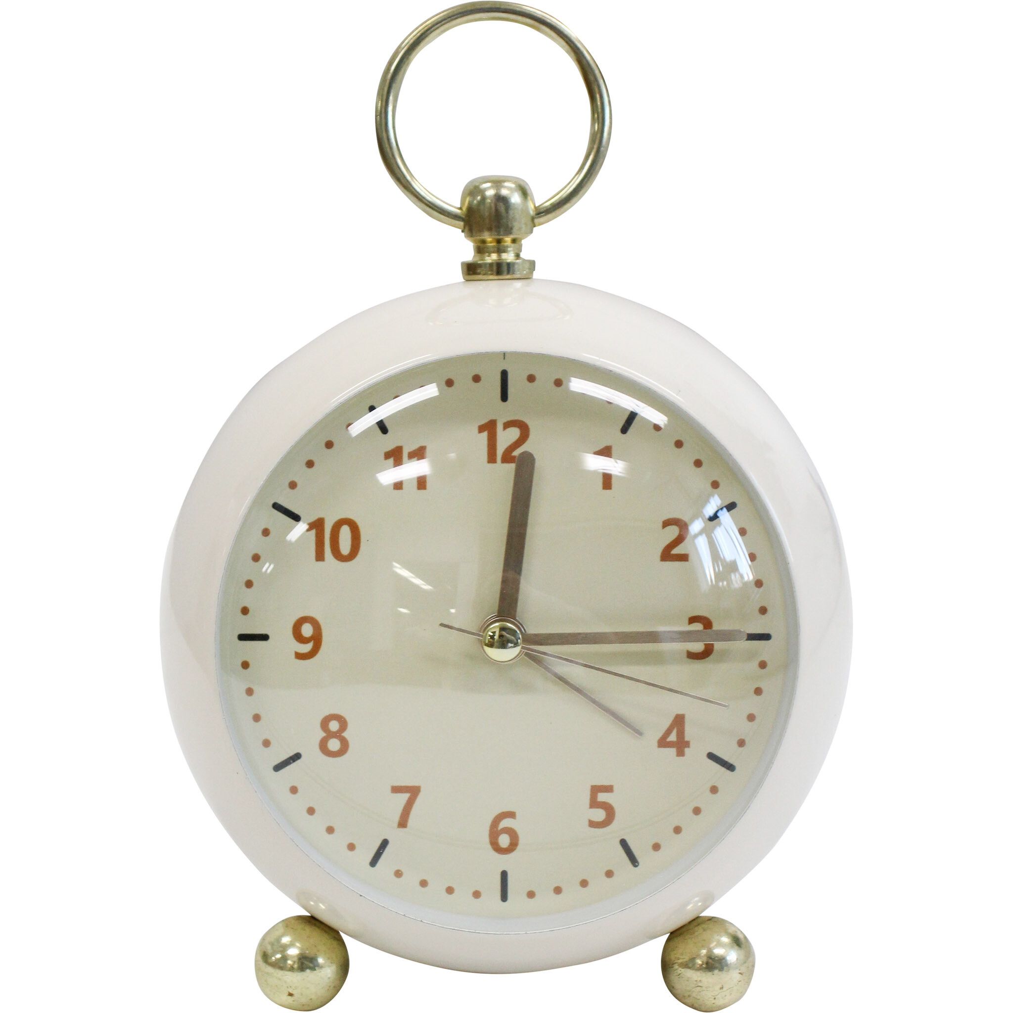 Alarm Clock Oval Ivory