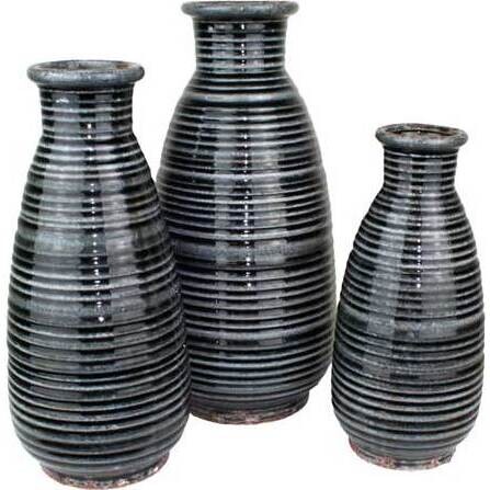 Vase Ribb Stripe Medium