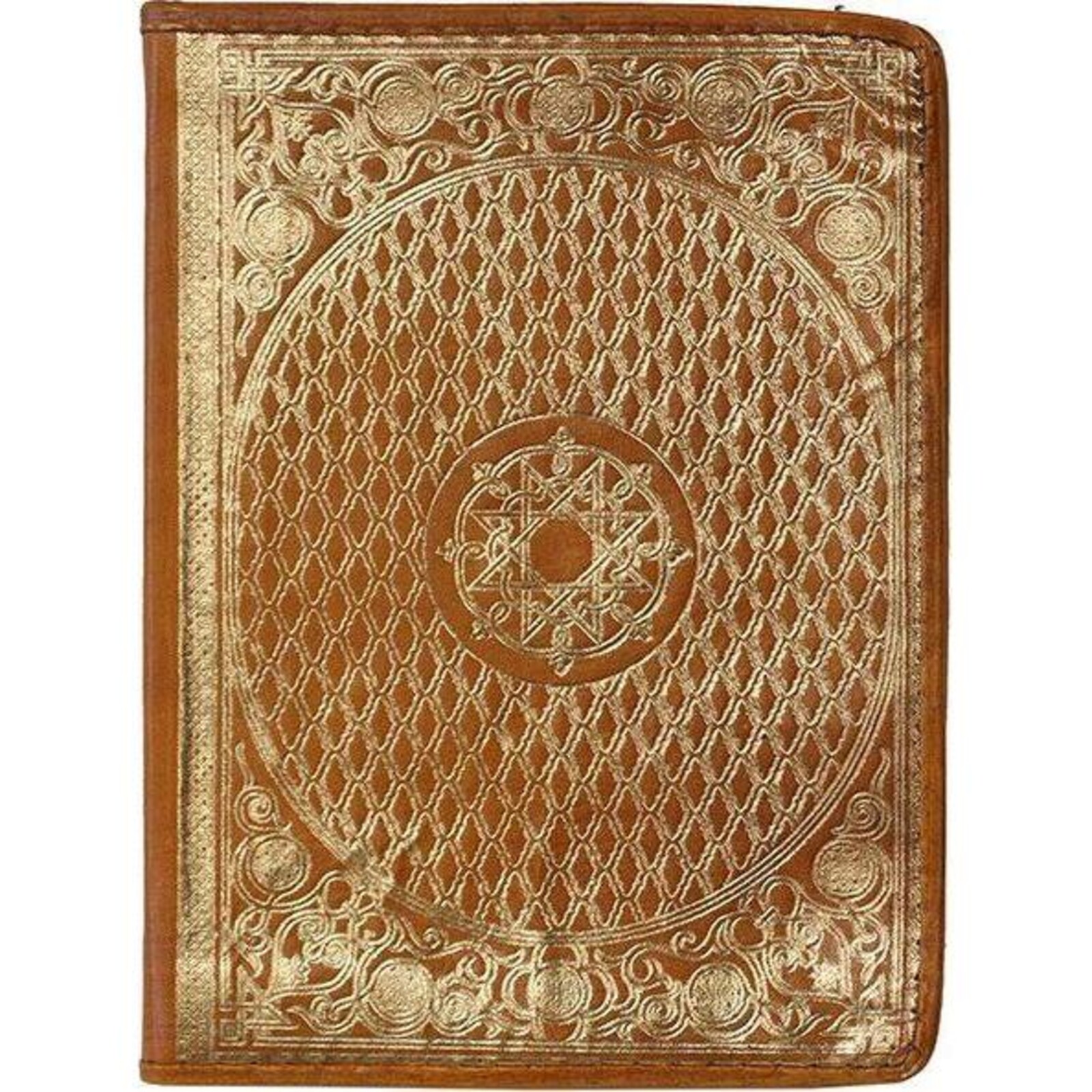 Leather Notebook Gold Coin Large