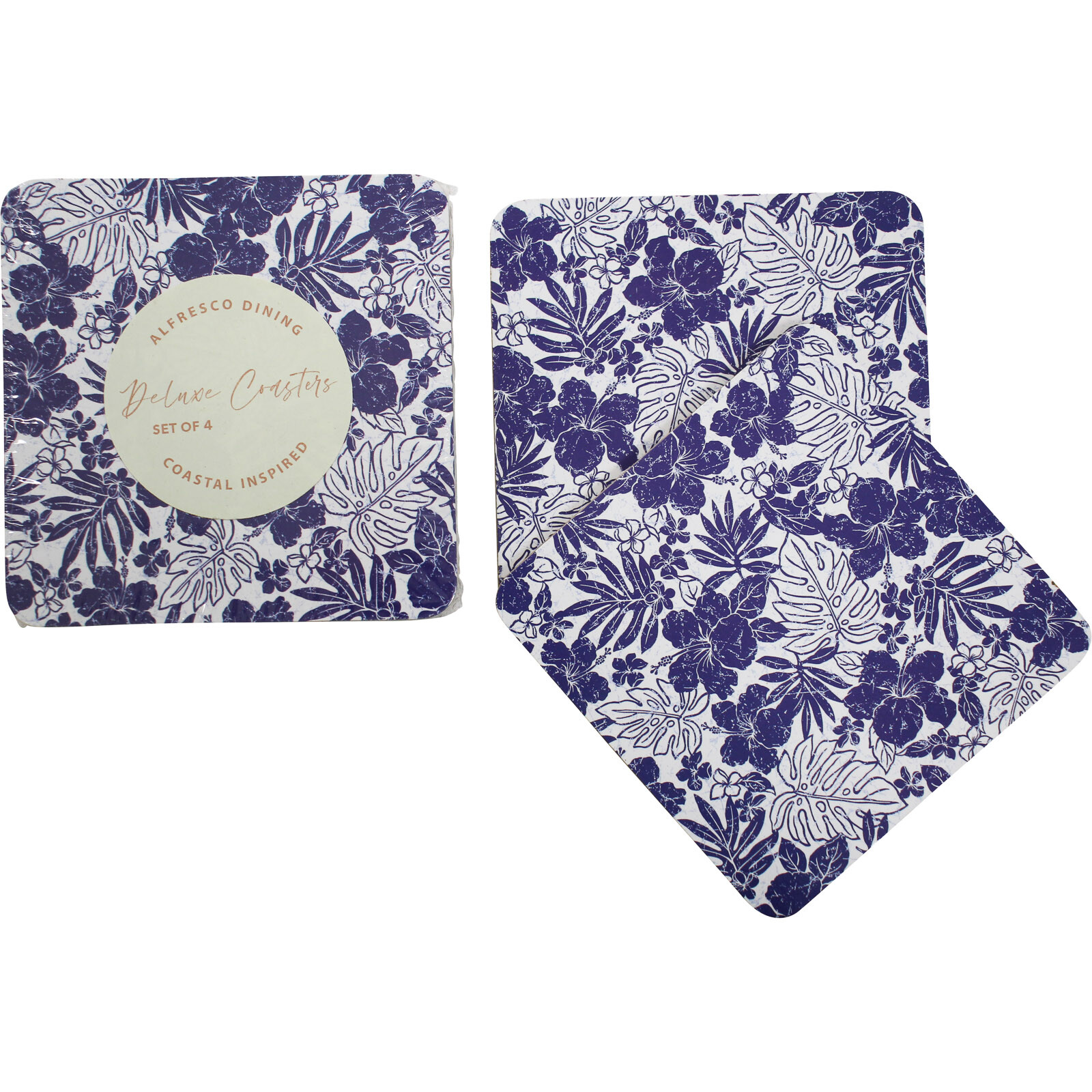 Coasters S/4 Hibiscus