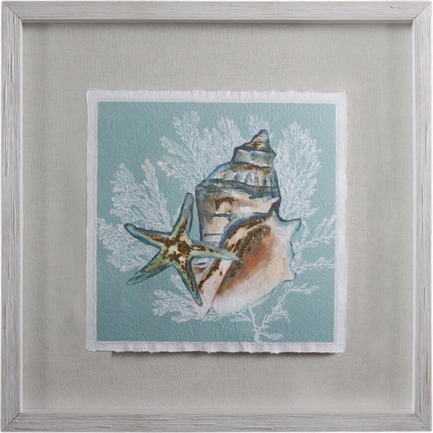 Framed Shell Gold 1