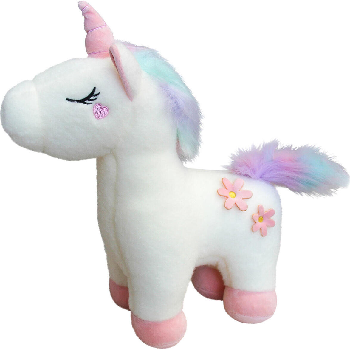 Plush Unicorn Lrg White