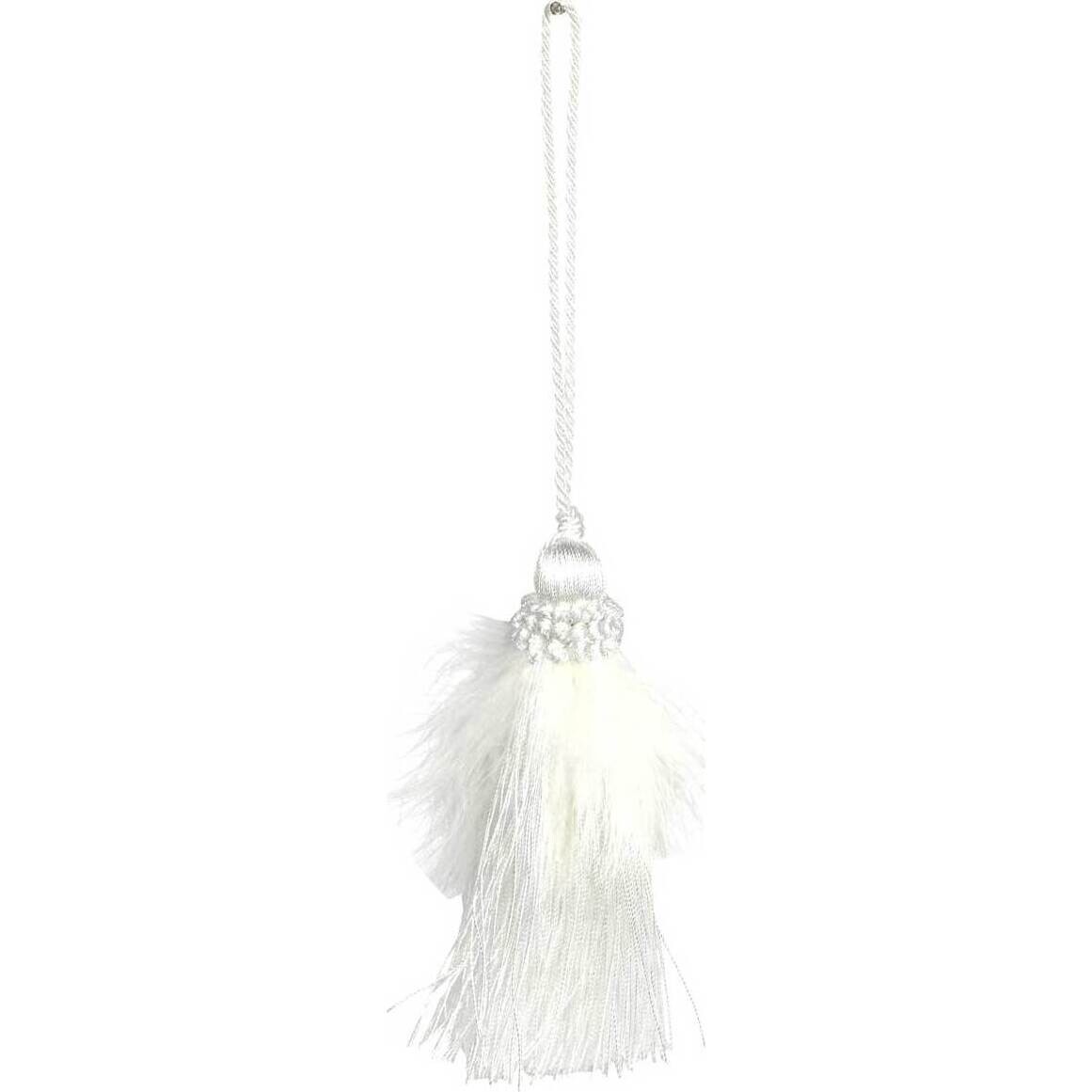 Feather Tassel White