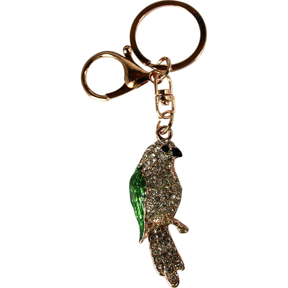 Keyring Parrot Bling