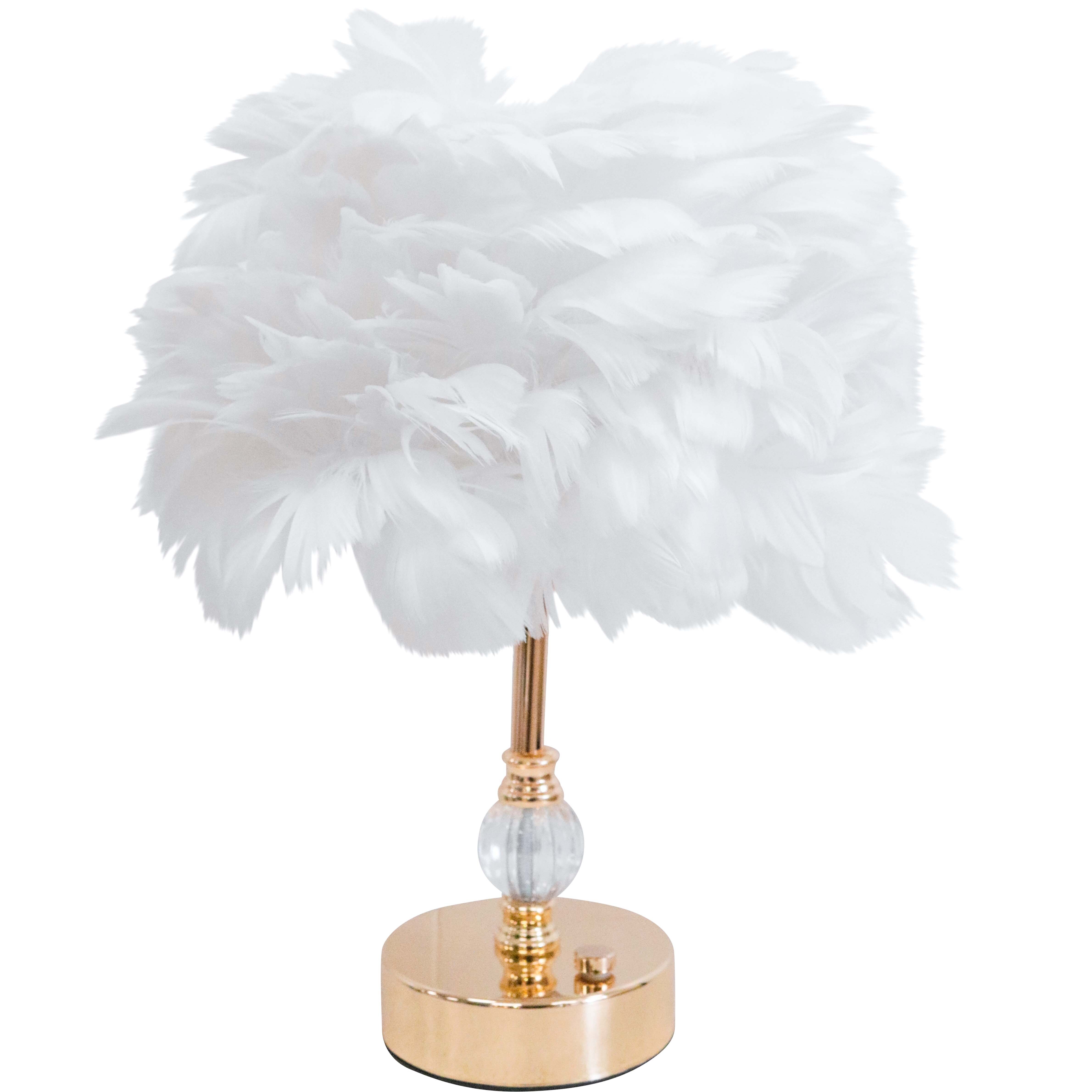 USB Lamp Feather White