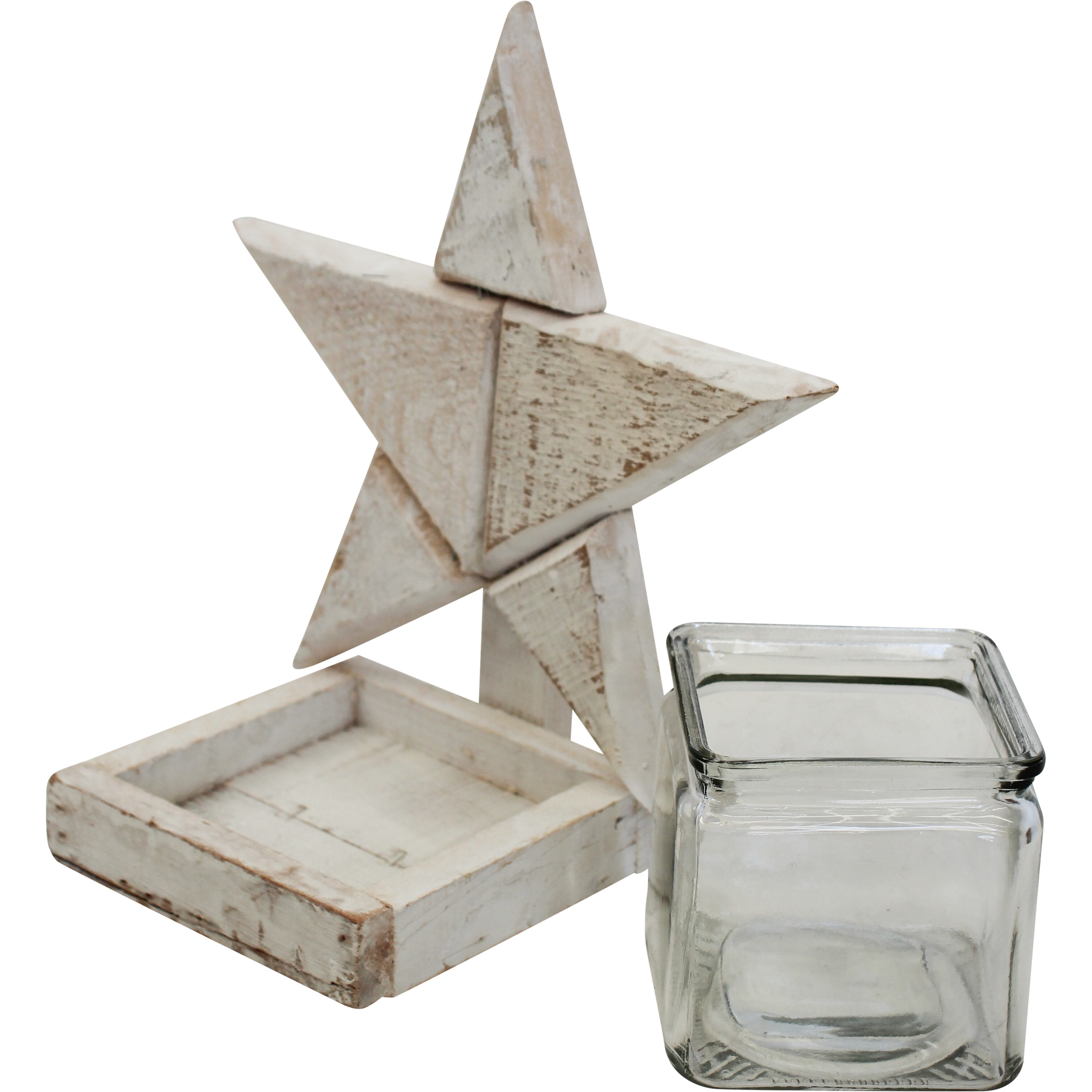 Star Candle Holder Lrg