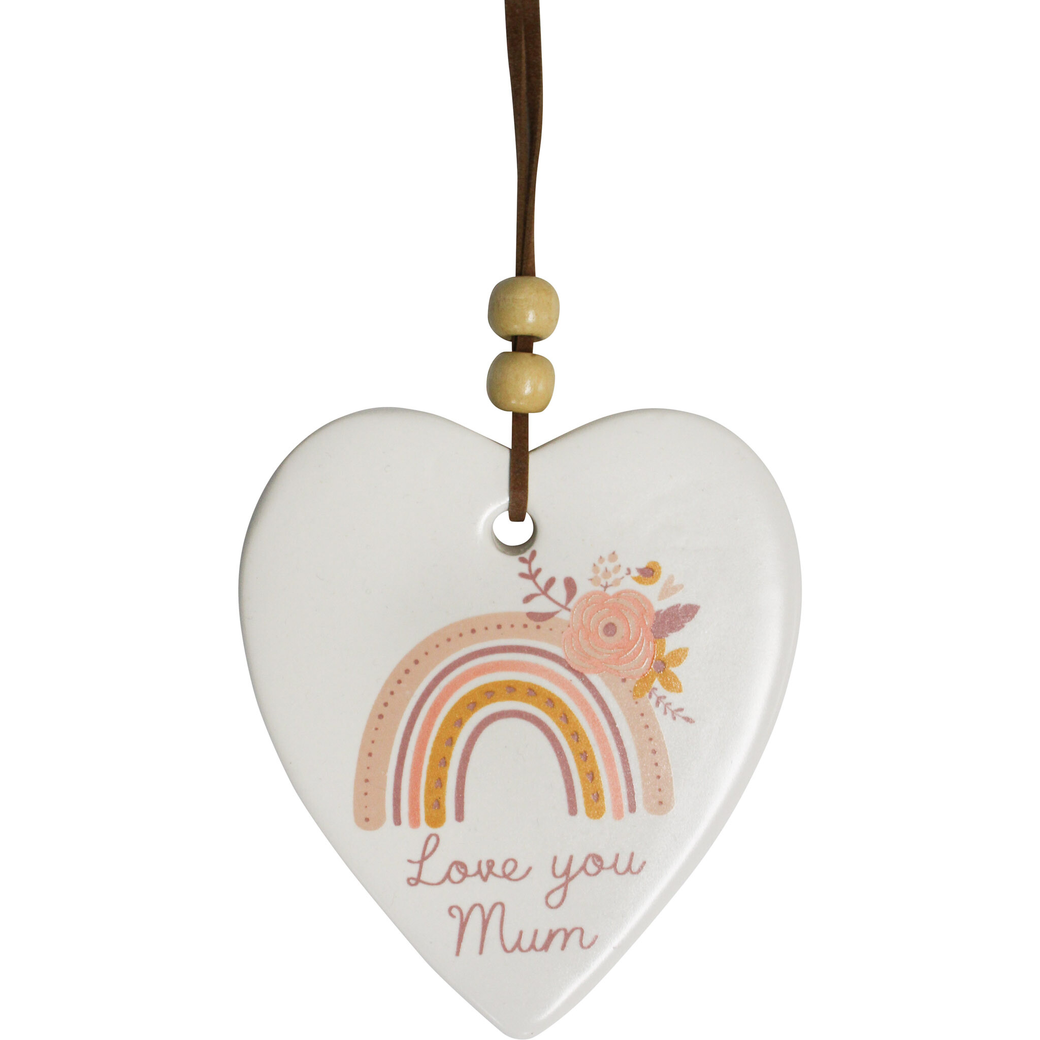 Hang Heart Rainbow Mum