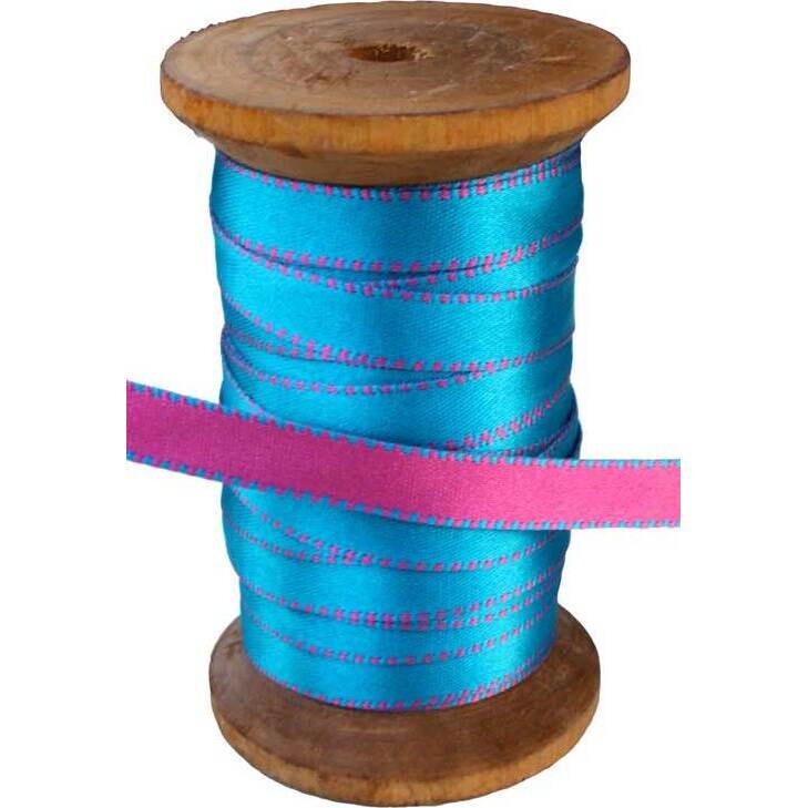 Ribbon Pink Blue Stitch