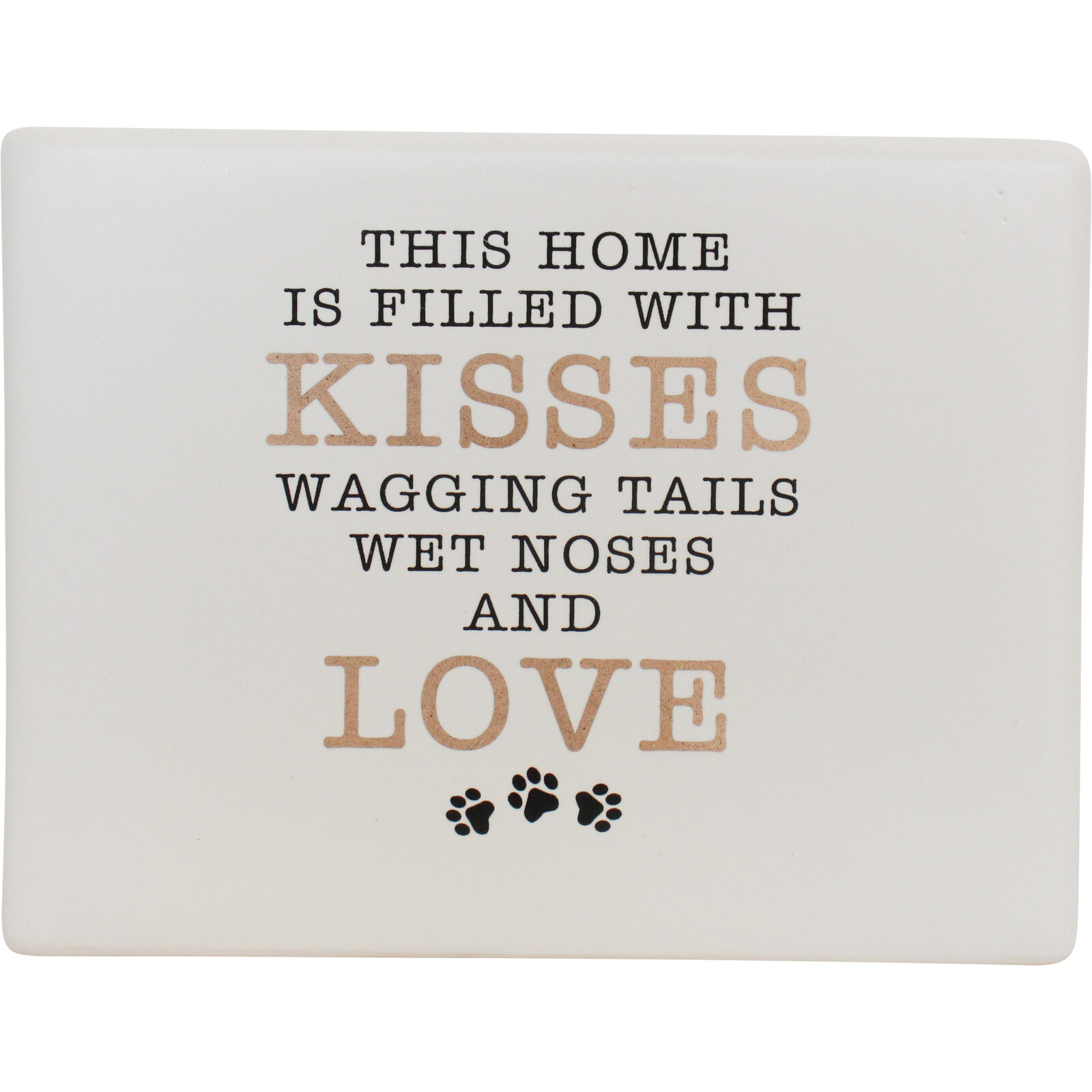 Ceramic Sign Kisses and Tails